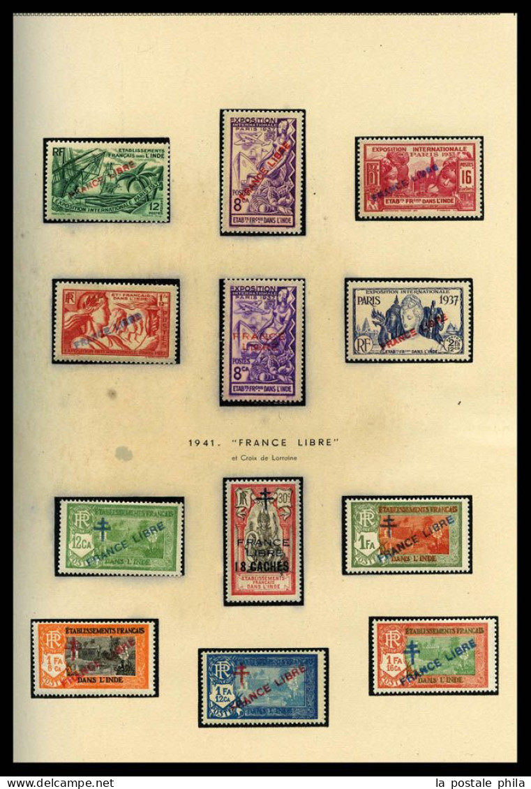 * Collection présentée en 6 Albums MOC: de Colonies Générales à Zanzibar, Colis Postaux, variétés, Millésimes, Blocs, pr