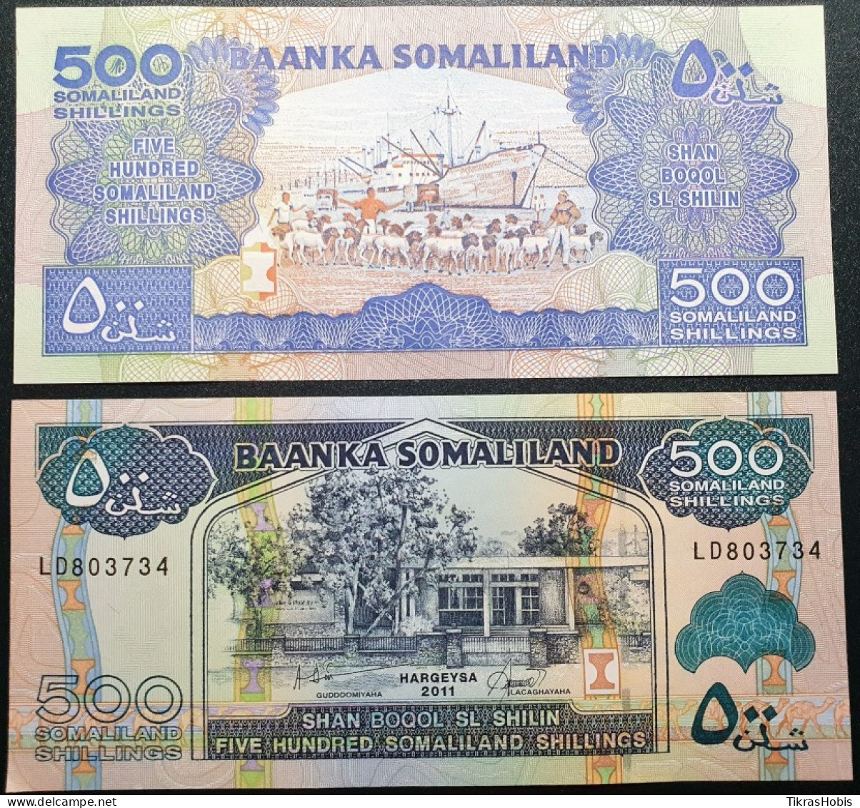 Somaliand 500 Shillings, 2011 P-6H - Somalië