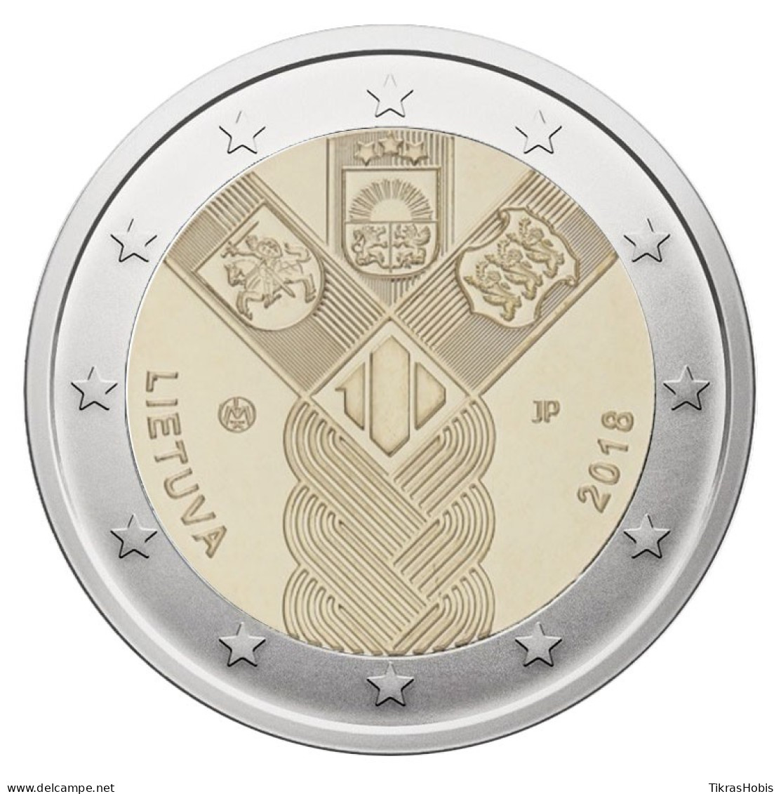 Lithuania 2 Euro, 2018 Baltic Century - Litouwen