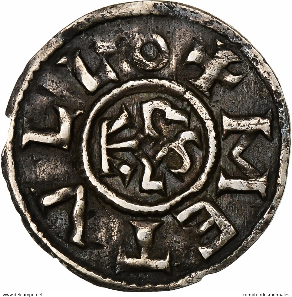France, Charles II Le Chauve, Denier, Ca. 840-864, Melle, Argent, TTB+ - Autres & Non Classés