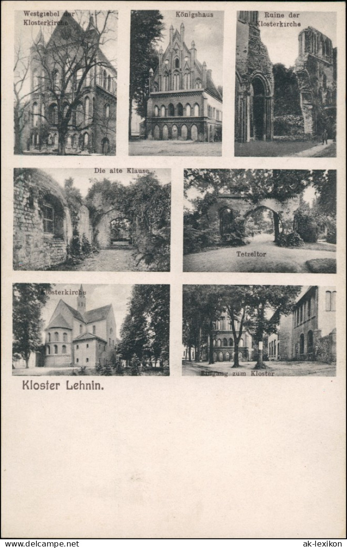 Ansichtskarte Kloster Lehnin Kloster Stadtteilansichten 1922