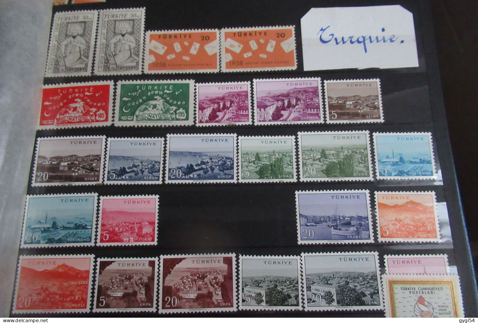 TURQUIE   LOT  N** MNH - Collections (sans Albums)