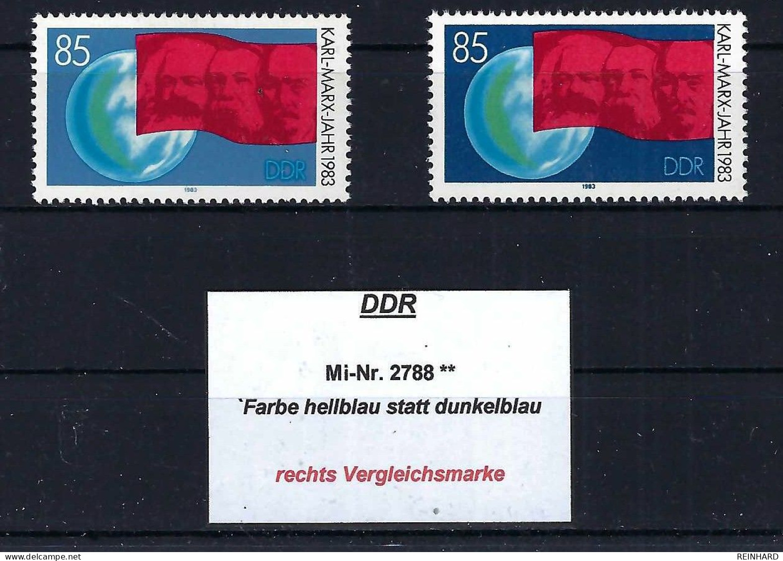 DDR Mi-Nr. 2788 FARBÄNDERUNG Postfrisch - Siehe Beschreibung Und Bild - Abarten Und Kuriositäten