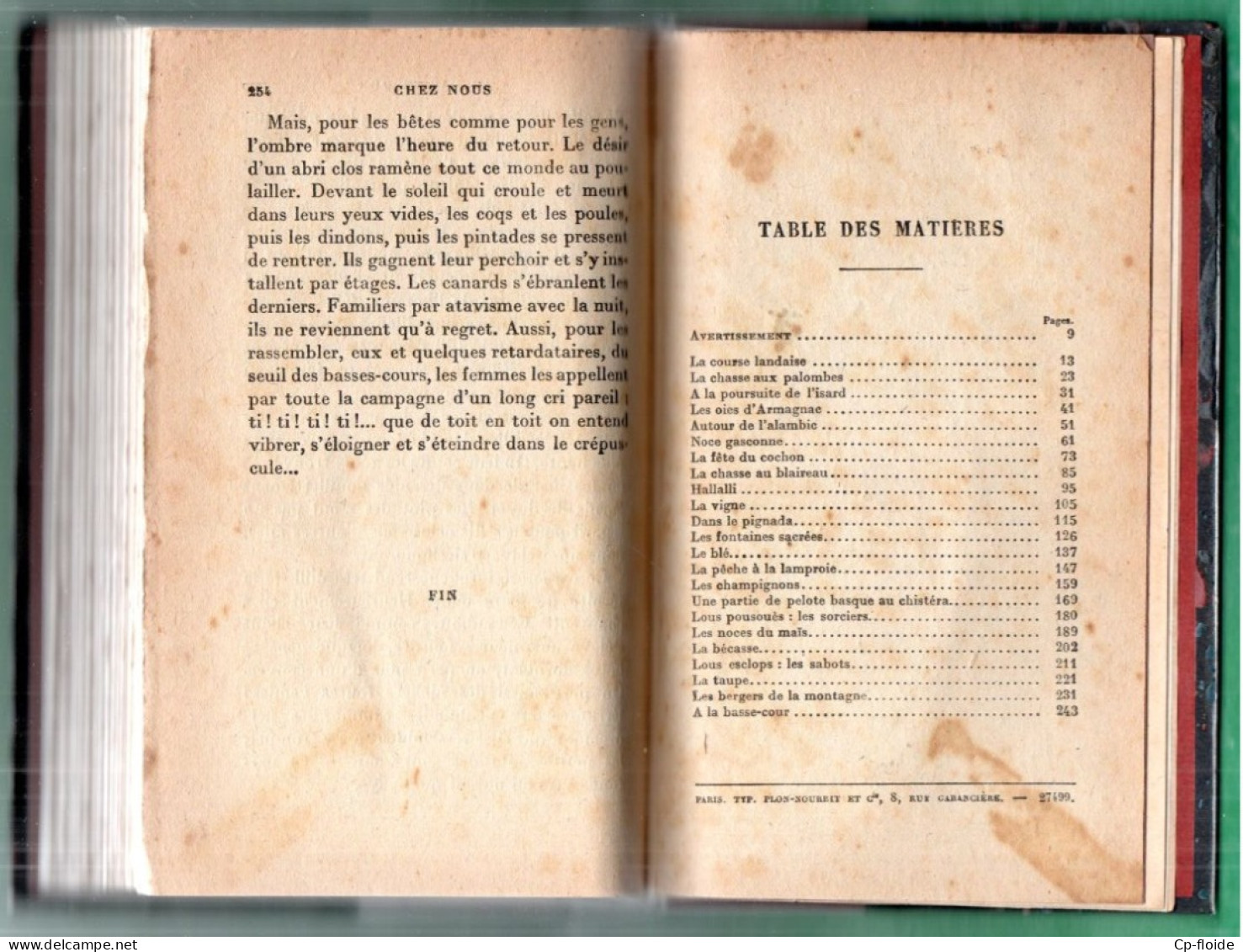 LIVRE . " CHEZ NOUS " . TRAVAUX ET JEUX RUSTIQUES . JOSEPH DE PESQUIDOUX - Réf. N°308L - - Sociologia