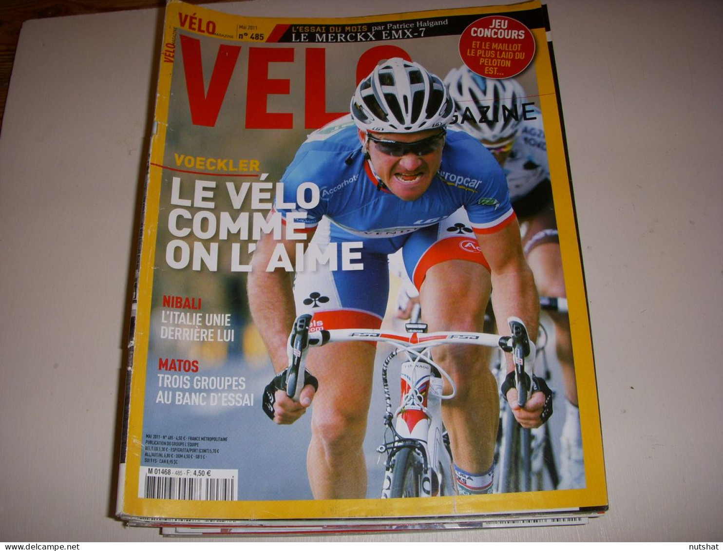 VELO MAG 485 05.2011 VOECKLER BEPPU NIBALI DEMARE RETRO BITOSSI PISTE BAUGE - Sport