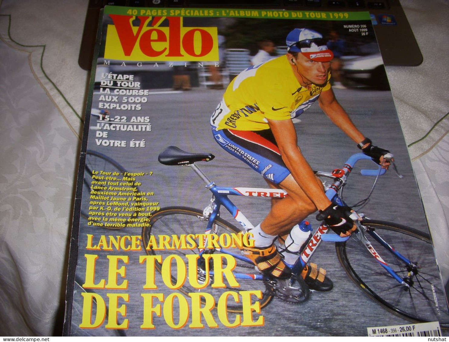 VELO MAG 356 08.1999 MIROIR DU TOUR AMSTRONG IMAGES RESULTATS EQUIPE US POSTAL - Deportes