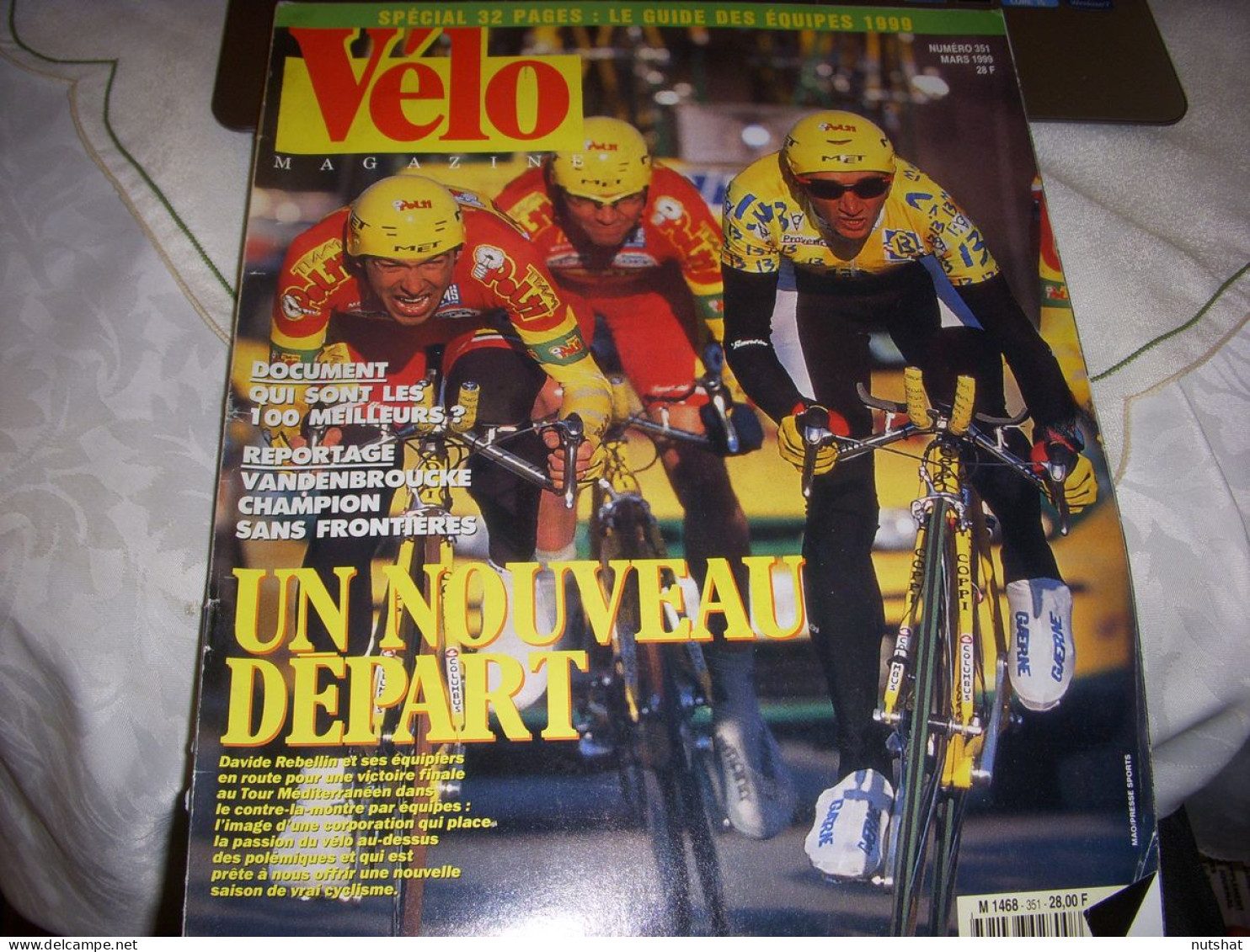 VELO MAG 351 03.1999 VANDENBROUCKE Les EQUIPES 1999 VIRENQUE José Maria JIMENEZ - Deportes