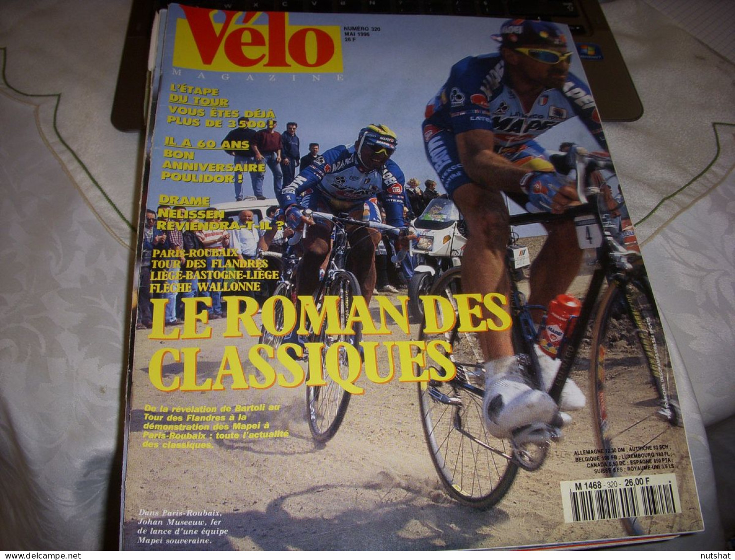 VELO MAG 320 05.1996 CLASSIQUES MUSEEUW BARTOLI DE LAS CUEVAS POULIDOR A 60 ANS - Deportes