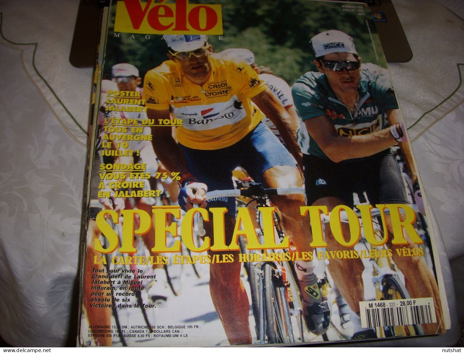 VELO MAG 322 07.1996 AVT TOUR De FRANCE ETAPES PARCOURS HORAIRE PROFILS JALABERT - Deportes