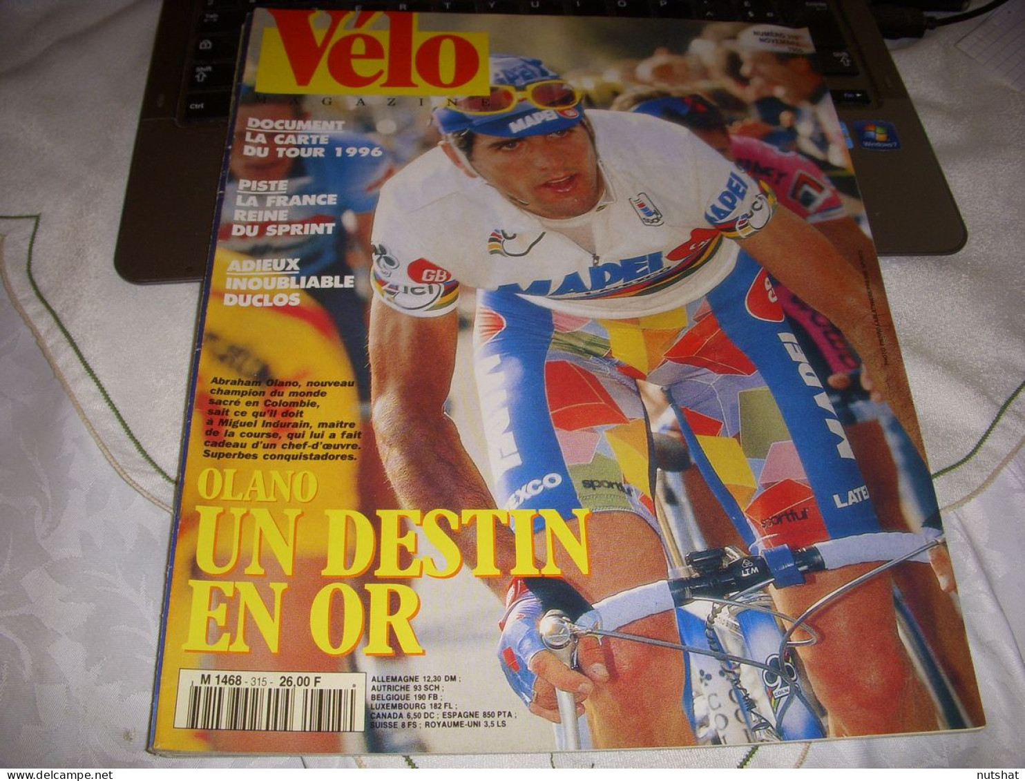 VELO MAG 315 11.1995 CHPT MONDE 1er OLANO DUCLOS PISTE BALLANGER Fred MAGNE - Deportes