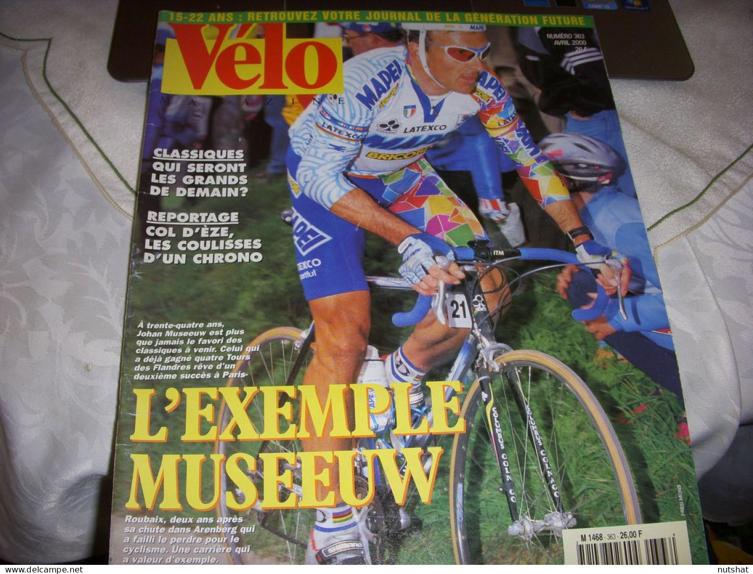 VELO MAG 363 04.2000 MUSEEUW Le COL D’EZE CLASSEMENT 100 COUREURS De CLASSIQUES - Deportes