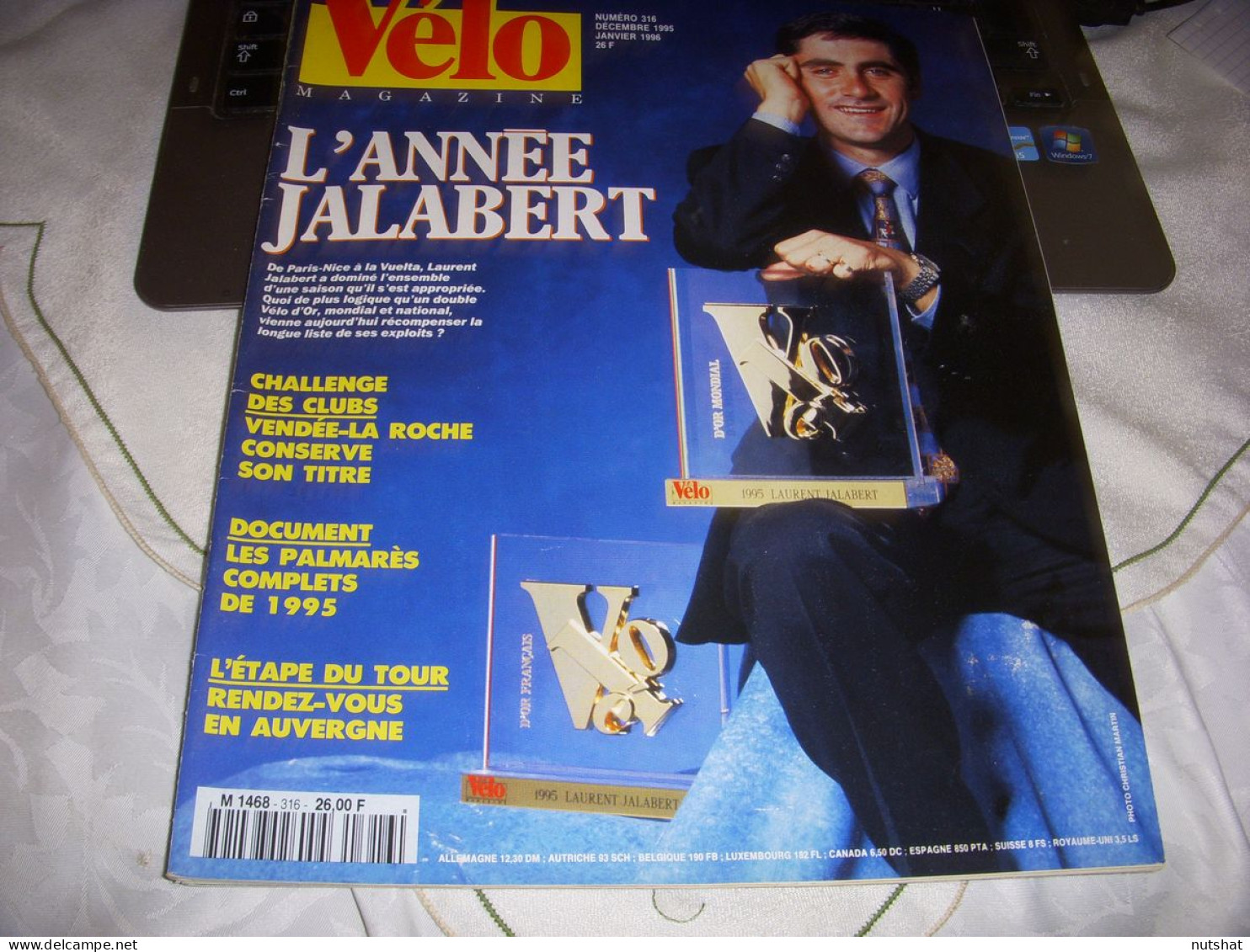 VELO MAG 316 12.1995 BILAN SAISON 1995 VELO D'OR JALABERT Damien NAZON VIRENQUE - Deportes