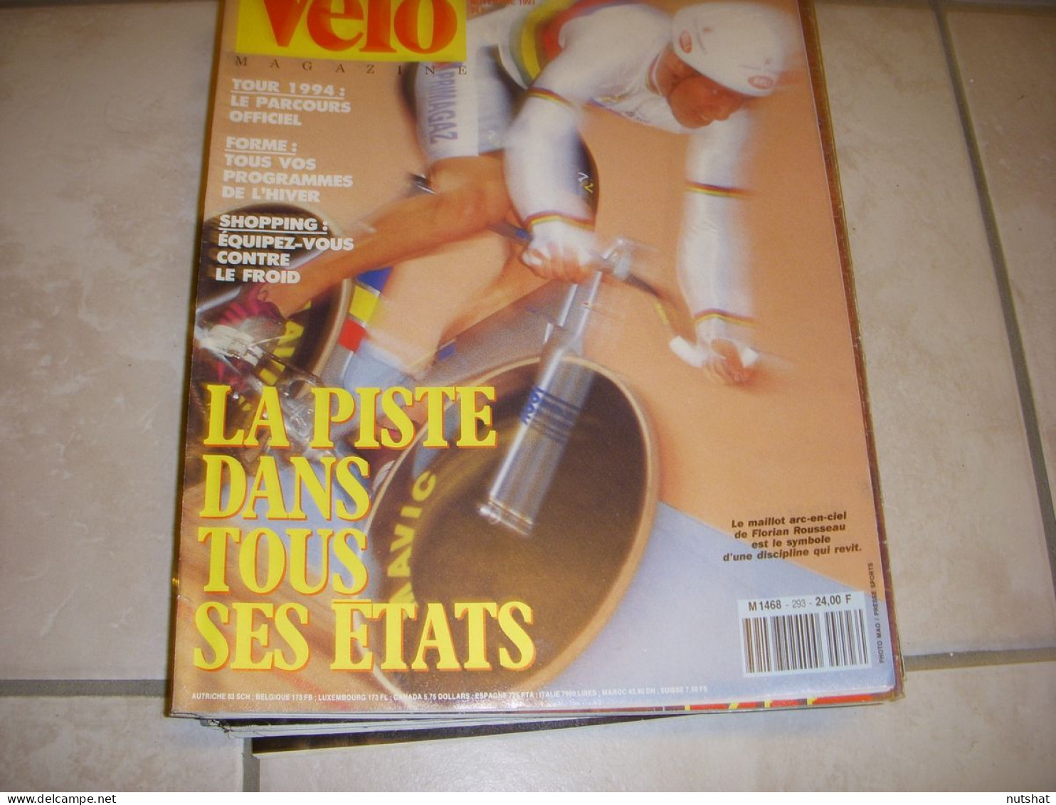 VELO MAG 293 11.1993 Florian ROUSSEAU FIN De SAISON MUSEEUW FONDRIEST - Deportes