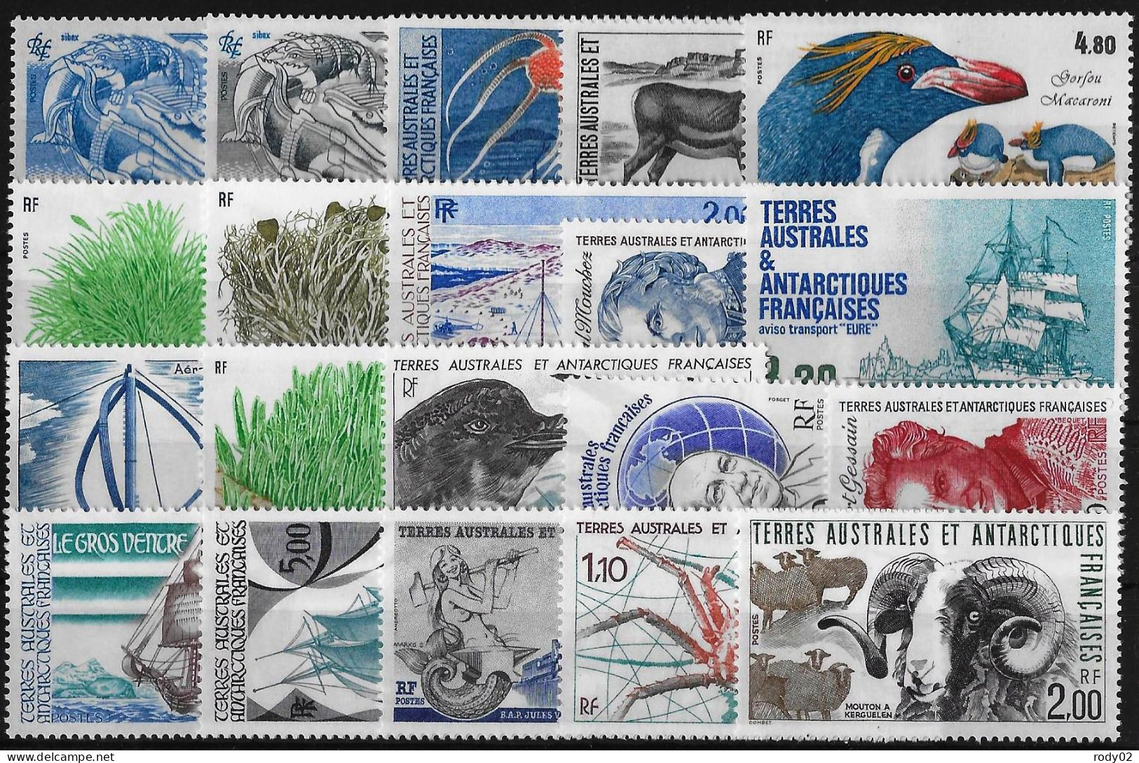 TAAF - LOT ANNEES 1985 A 1989 - 2 SCANS - NEUF** MNH - Lots & Serien