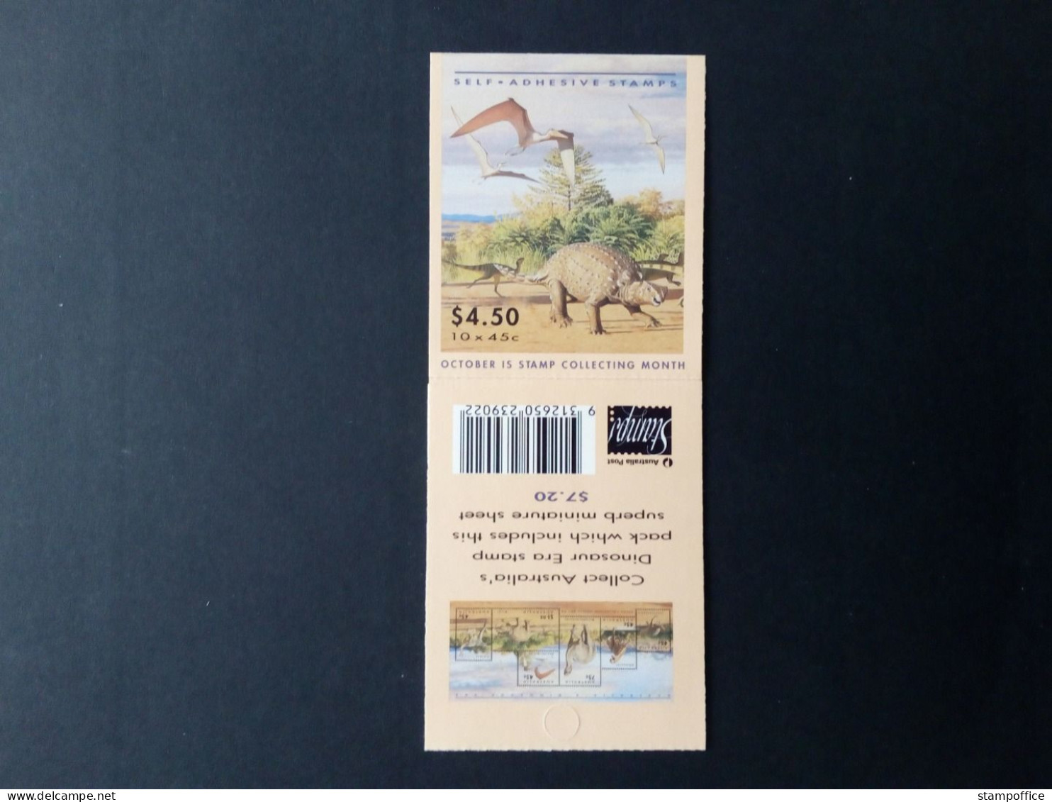 AUSTRALIEN MARKENHEFT(BOOKLET) 78 POSTFRISCH(MINT) DINOSAURIER - Markenheftchen