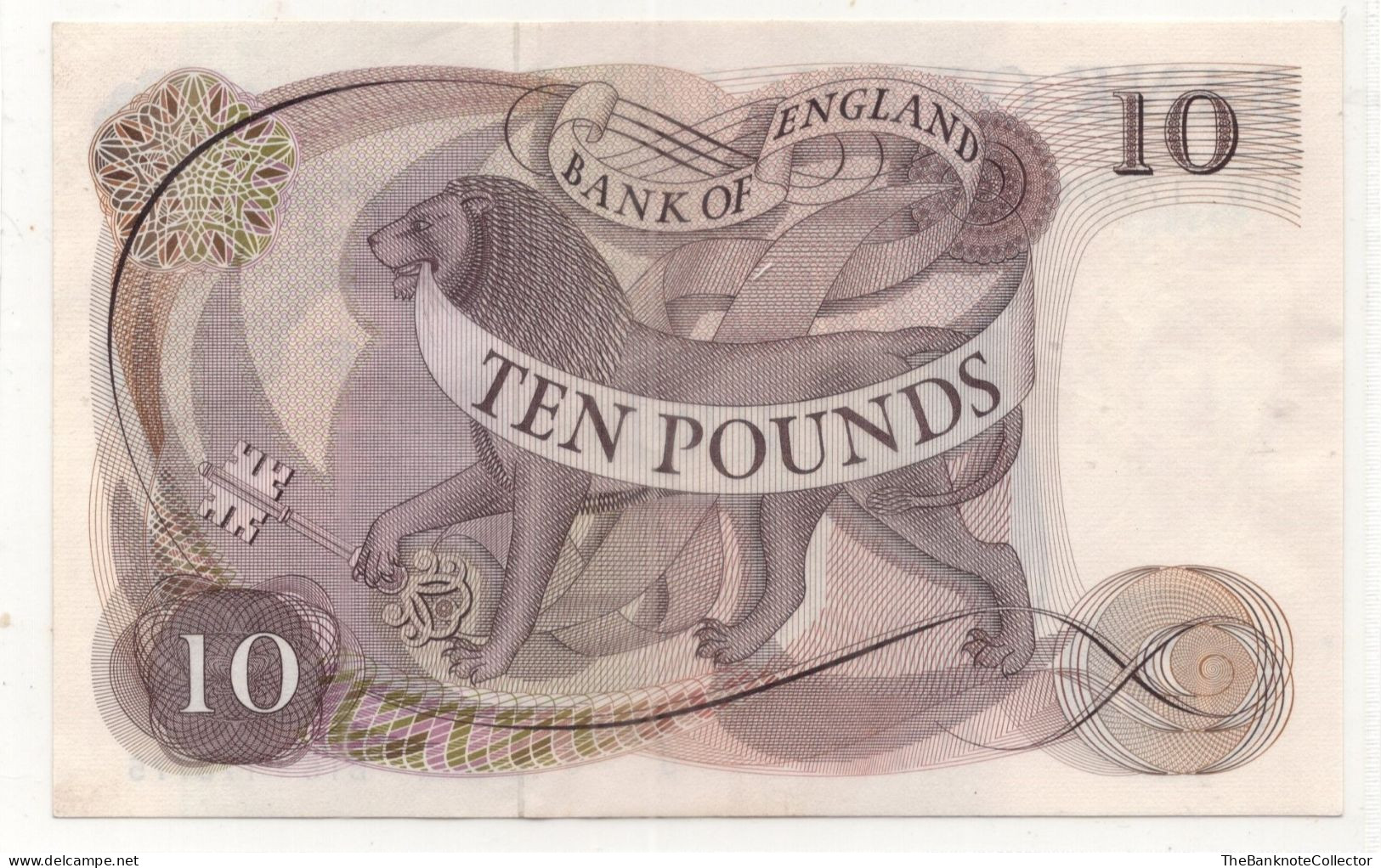 Great Britain 10 Pounds ND 1966-70 P-376 Page Sign UNC - 10 Ponden