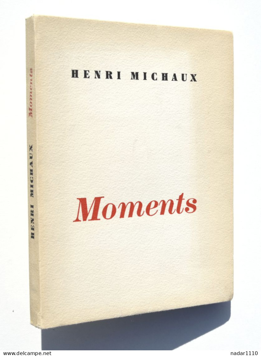 Poésie / Henri Michaux - Moments - Traversées Du Temps - Gallimard EO 1973, Tirage Numéroté Sur Alfa Bouffant - Auteurs Français