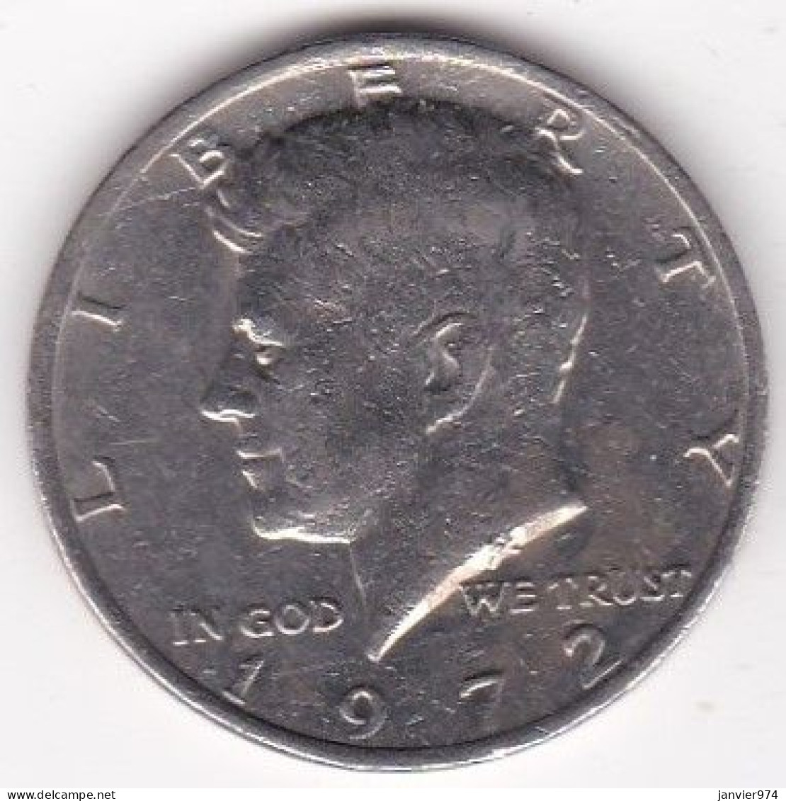 Etats Unis Half Dollar 1972,  Kennedy, En Cuivre Plaqué Cupronickel, KM# 202b - 1964-…: Kennedy