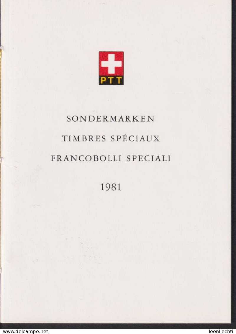 1981 Schweiz PTT Faltblatt Nr.184, ET ° Mi:CH 1203-1205, Zum:CH 660-662,  Stanser Verkommnis - Brieven En Documenten