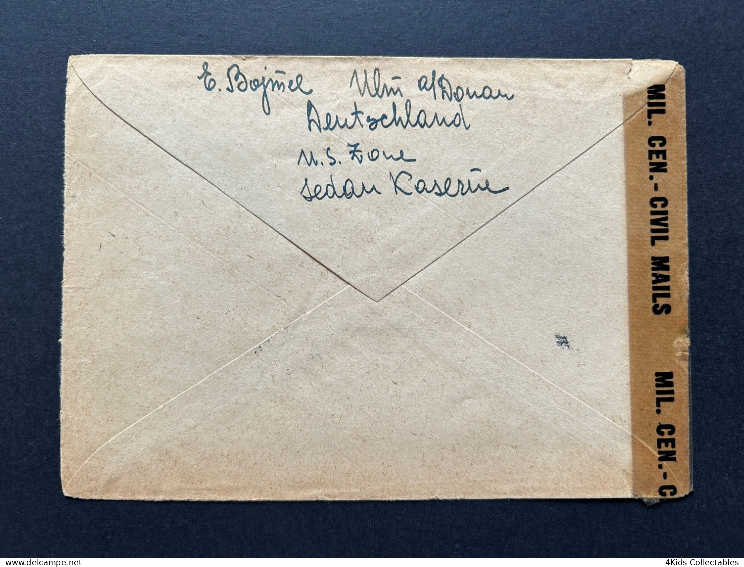 GERMANY 1946 Censored Cover From ULM To Federation Of POLISH JEWS Of USA - Postal  Stationery