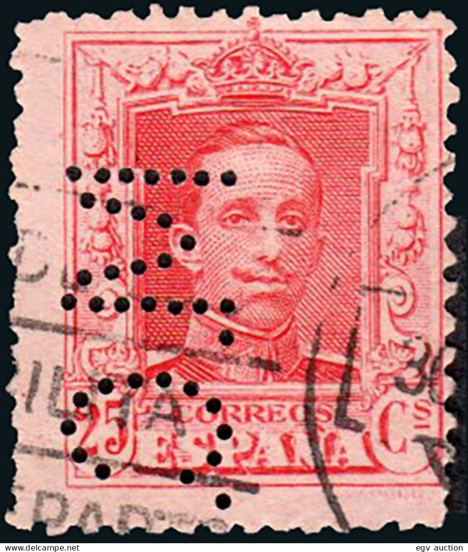 Madrid - Perforado - Edi O 317 - "M.C." (Editorial) - Used Stamps