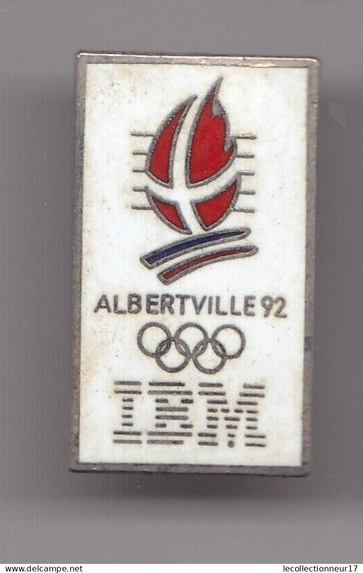 Pin's JO Albertville 92 IBM  Réf 8086 - Olympische Spelen