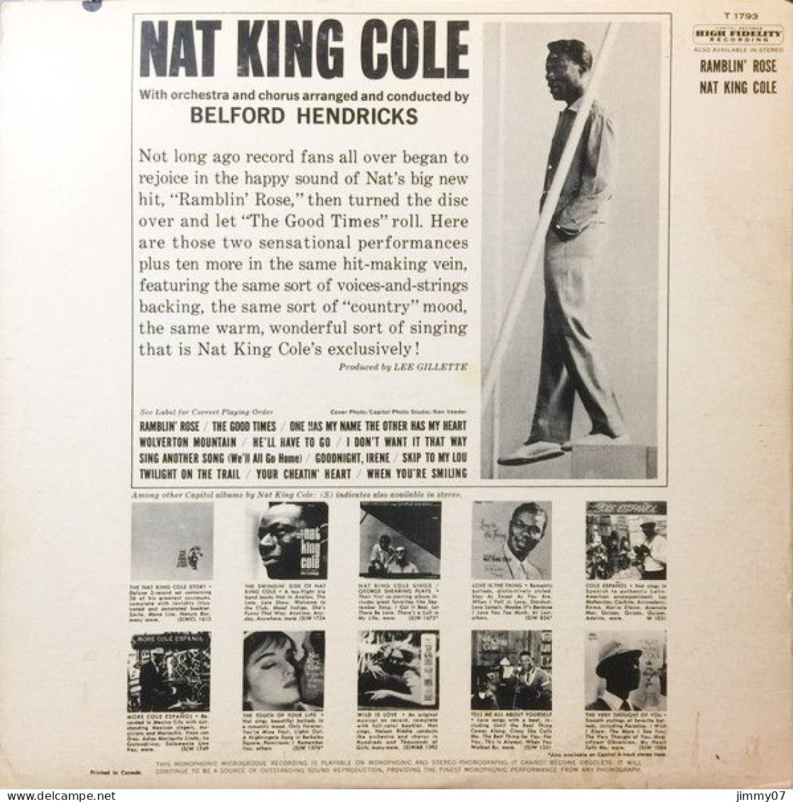 Nat King Cole - Ramblin' Rose (LP, Album, Mono, RE) - Disco, Pop