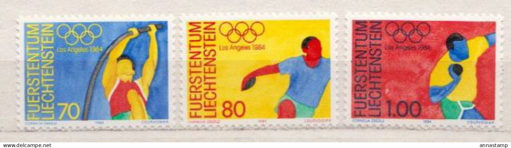 Liechtenstein MNH Set - Sommer 1984: Los Angeles