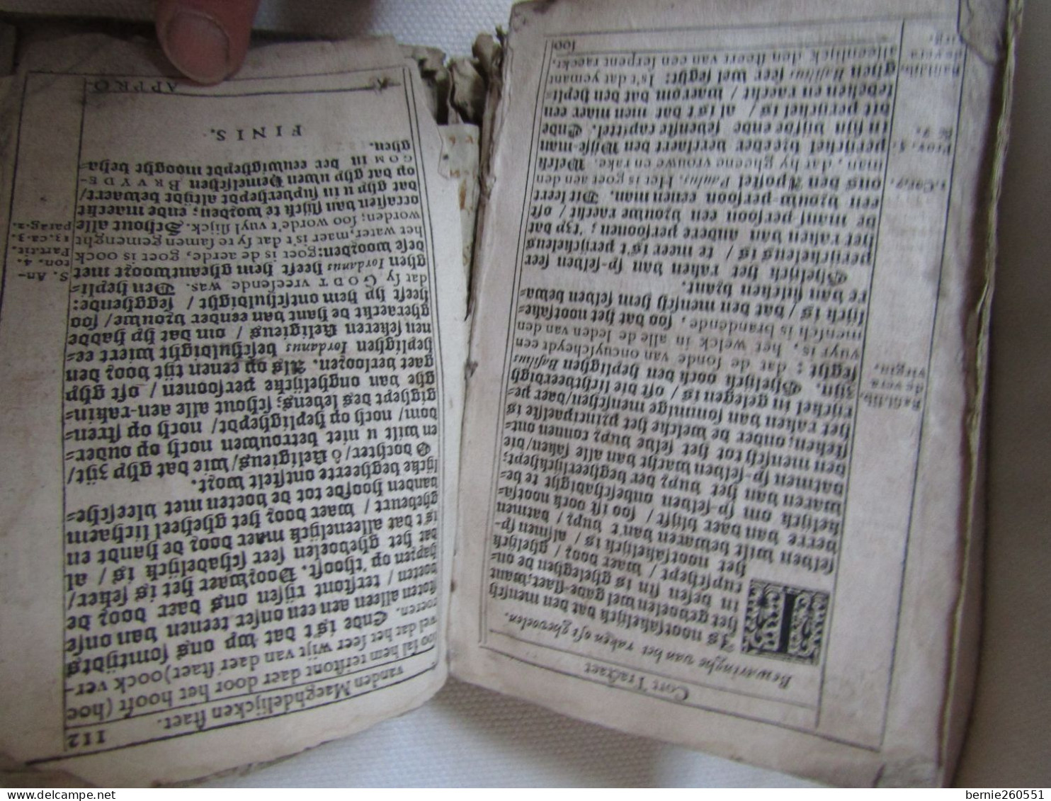 Antique livre Moeder Godts de 1629, Vieux Flamand