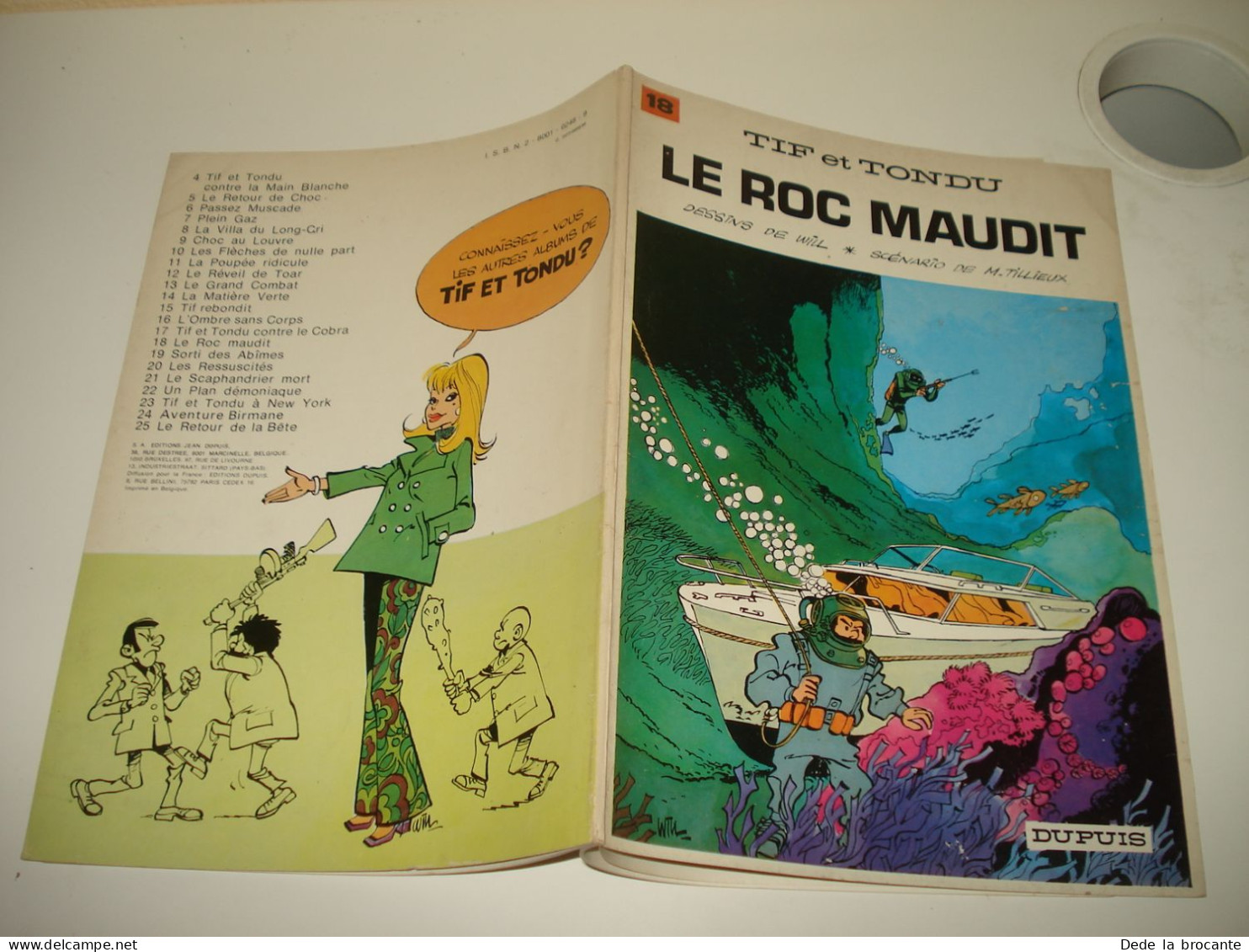 C55 (2)  / Tif Et Tondu N° 18 " Le Roc Maudit " - Réédition De 1978 - Comme Neuf - Tif Et Tondu