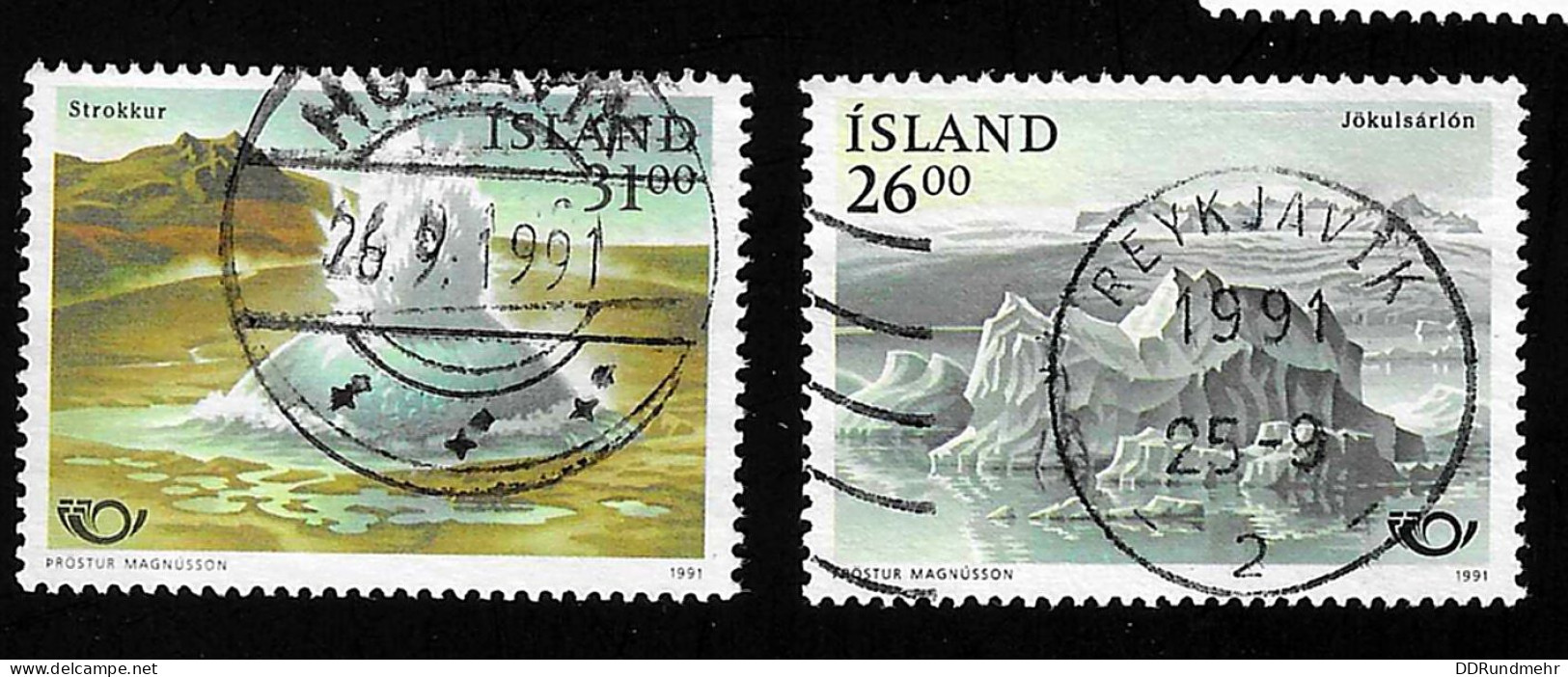 1991 Norden  Michel IS 747 - 748 Stamp Number IS 741 - 742 Yvert Et Tellier IS 697 - 698 Used - Used Stamps