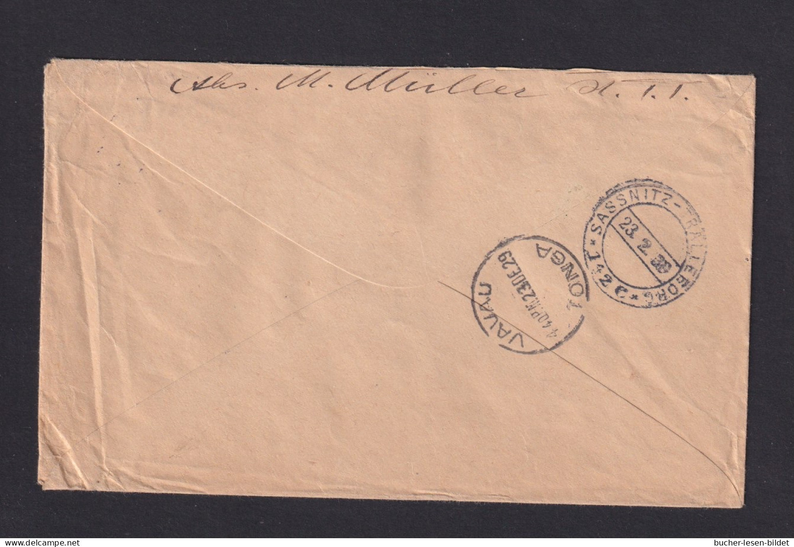 1929 - 1/2 P. Und 2x 1 P. Auf Brief Ab VAVAU Nach Deutschland - Schiffspost-Stempel - Tonga (...-1970)