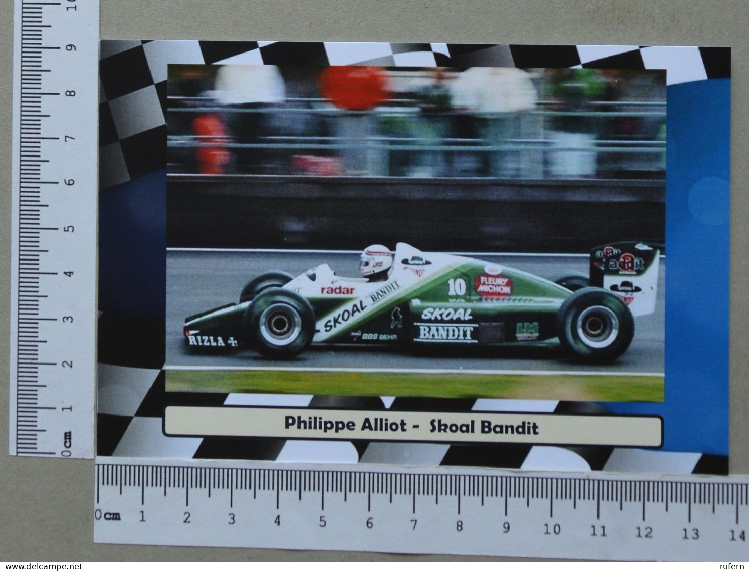 POSTCARD  - PHILIPPE ALLIOT - FORMULA 1 - 2 SCANS  - (Nº59021) - Grand Prix / F1