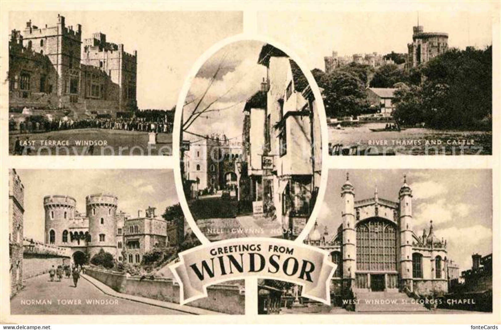 42717947 Windsor Berkshire East Terrace River Thames And Castle Norman Tower St  - Other & Unclassified