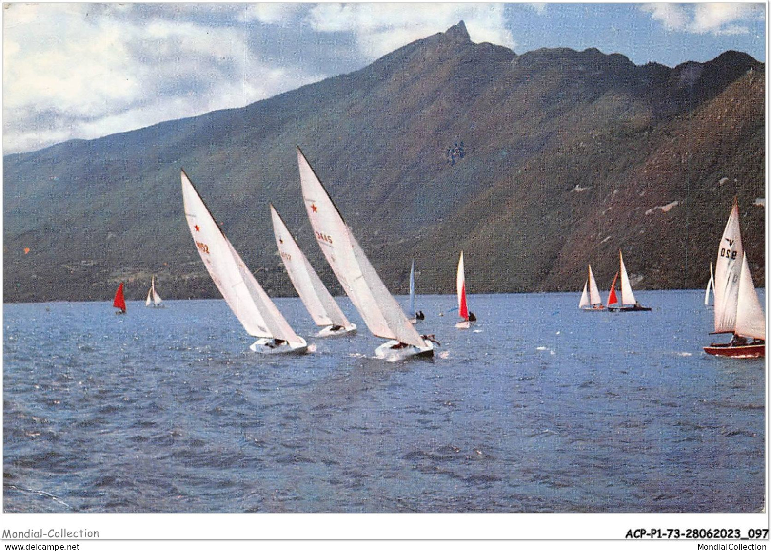 ACPP1-73-0050 - Regates A Voiles Sur LE LAC BOURGET Et La Dent Du Chat - Le Bourget Du Lac