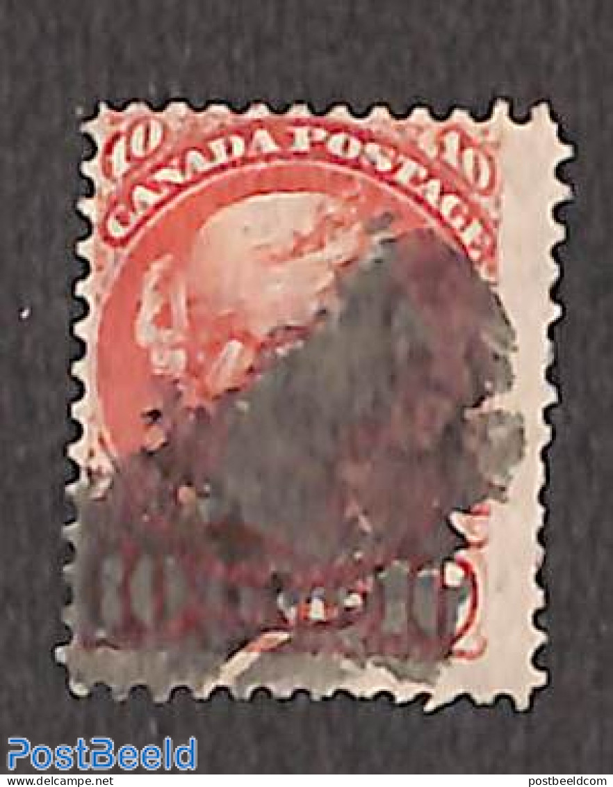 Canada 1870 10c, Carminerosa, Used, Used Stamps - Used Stamps