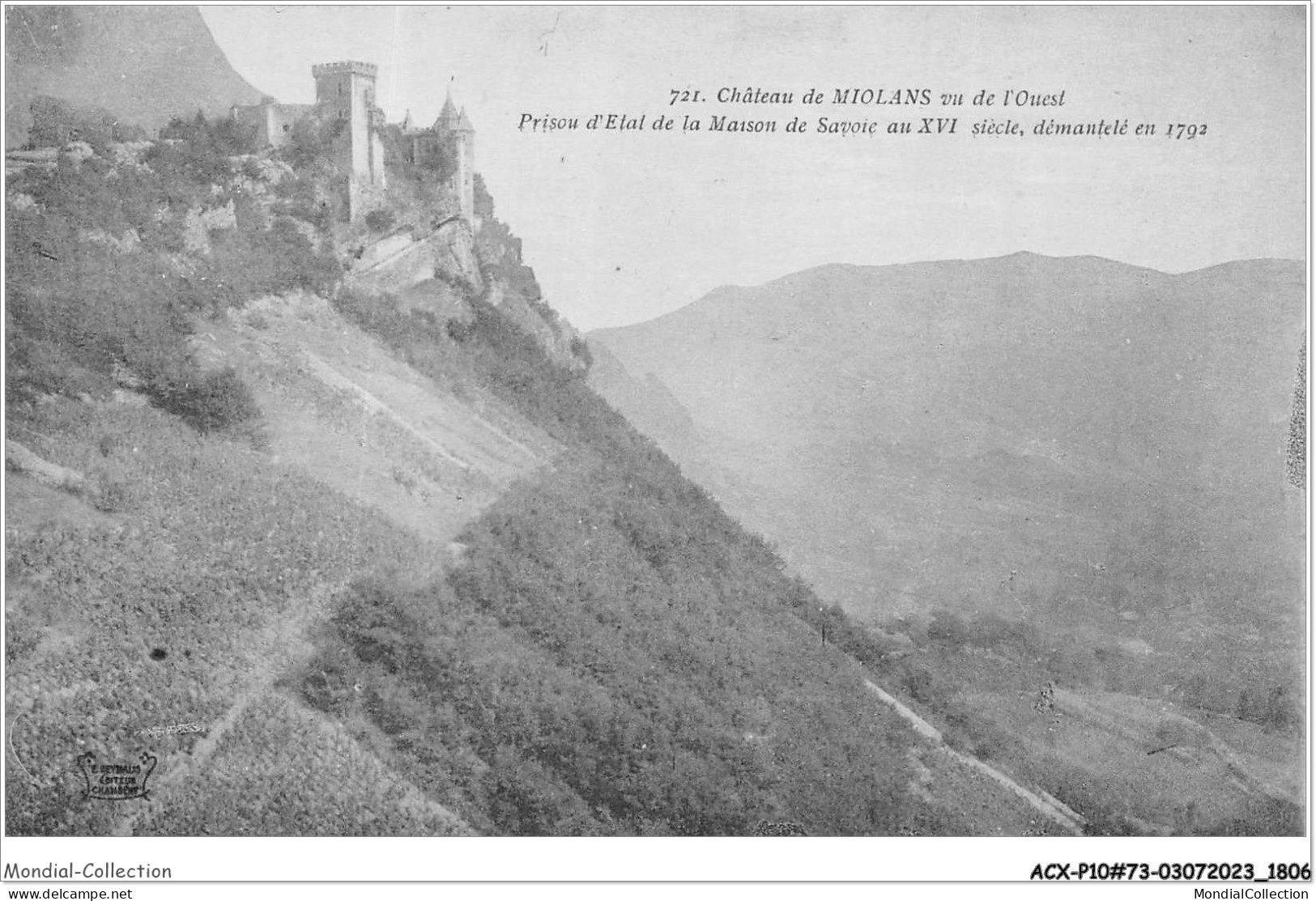 ACXP10-73-0909 - SAINT-PIERRE-D'ALBIGNY - Château De Miolans Vu De L'ouest - Saint Pierre D'Albigny