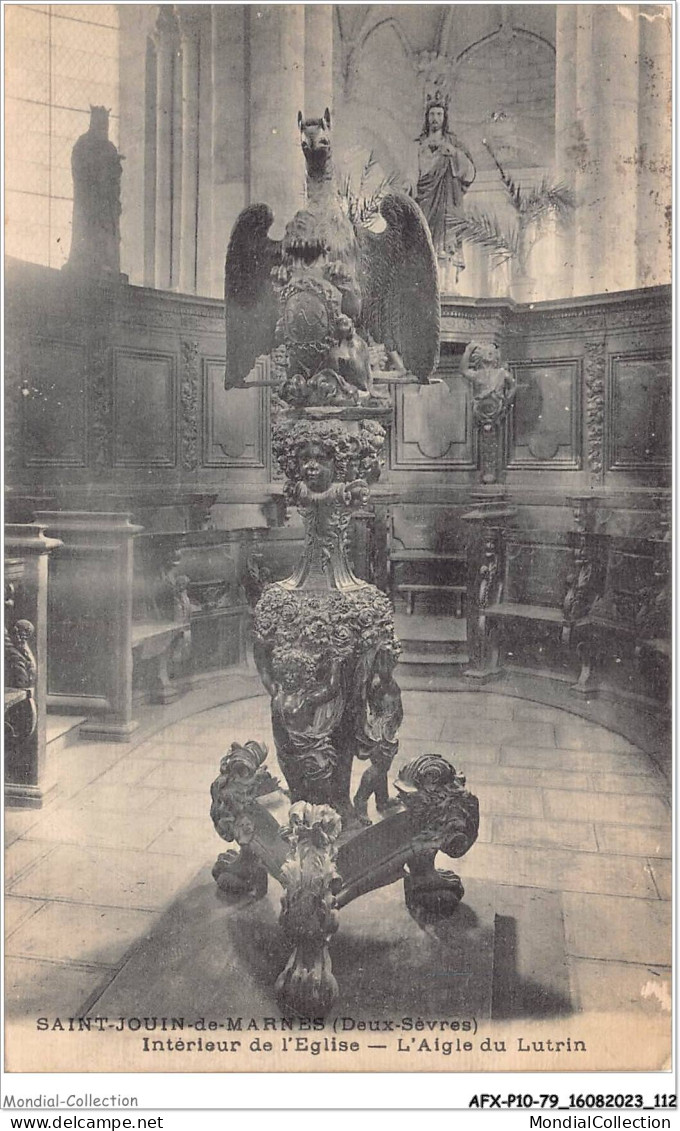 AFXP10-79-0871 - SAINT-JOUIN-DE-MARNES - Interieur De L'eglise - L'aigle Du Lutrin - Saint Jouin De Marnes