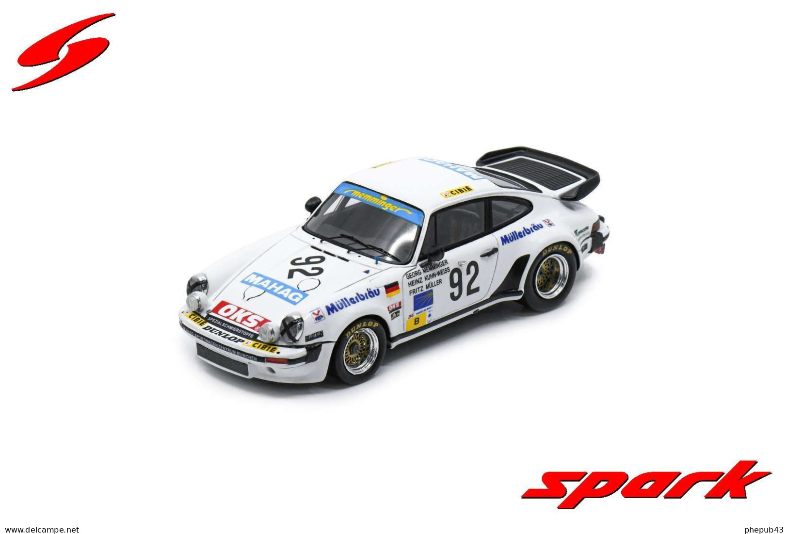 Porsche 930 - 13th 24h Le Mans 1983 #92 - G. Memminger/F. Müller/H. Kuhn-Weiss - Spark - Spark