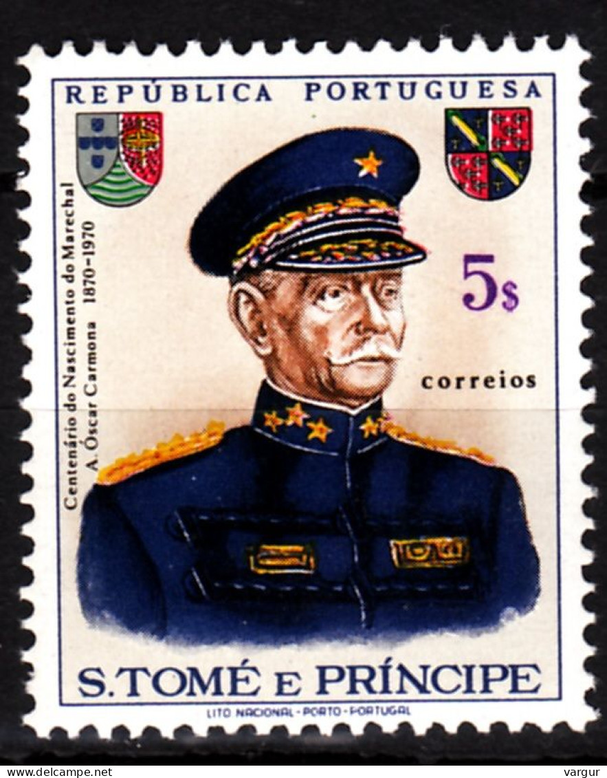 SAO TOME & PRINCIPE 1970 Marshall Carmona - 100. Military Heraldry. Omnibus, MNH - St. Thomas & Prince