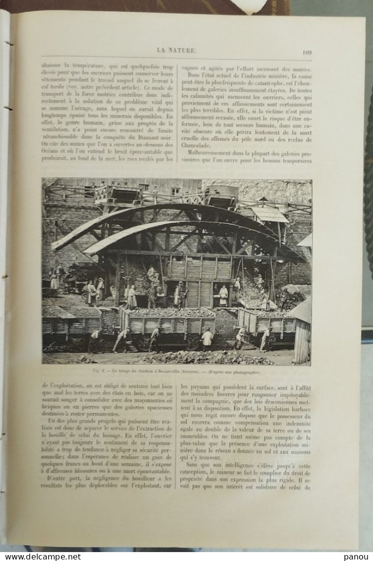 LA NATURE 685 / 17-7-1886. ETNA. GRAVURE TYPOGRAPHIQUE. NOUVELLE-ORLEANS. MINES DECAZEVILLE AVEYRON - Revues Anciennes - Avant 1900