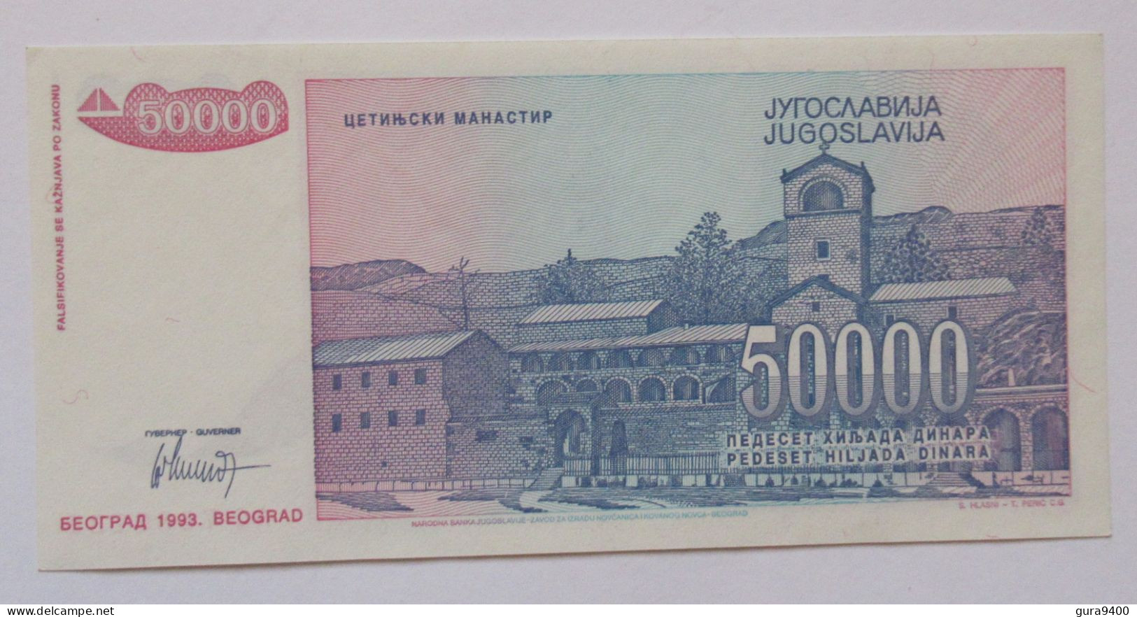Joegoslavië 50.000 Dinara  1993 - Jugoslavia