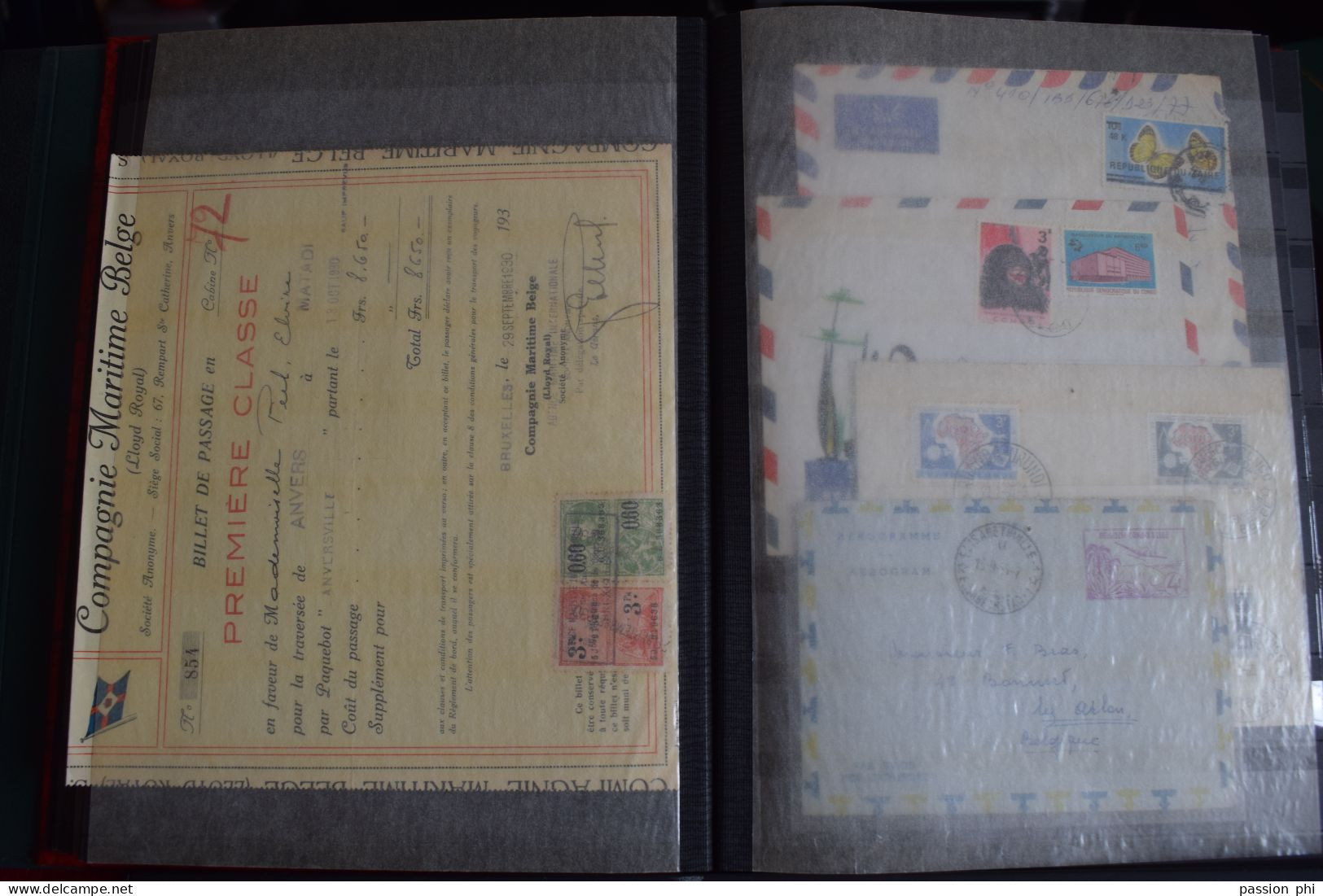 BELGIAN CONGO AND EX COLONIES IN 3 BINDERS ALL QUALITIES WEIGHT 4.5 K