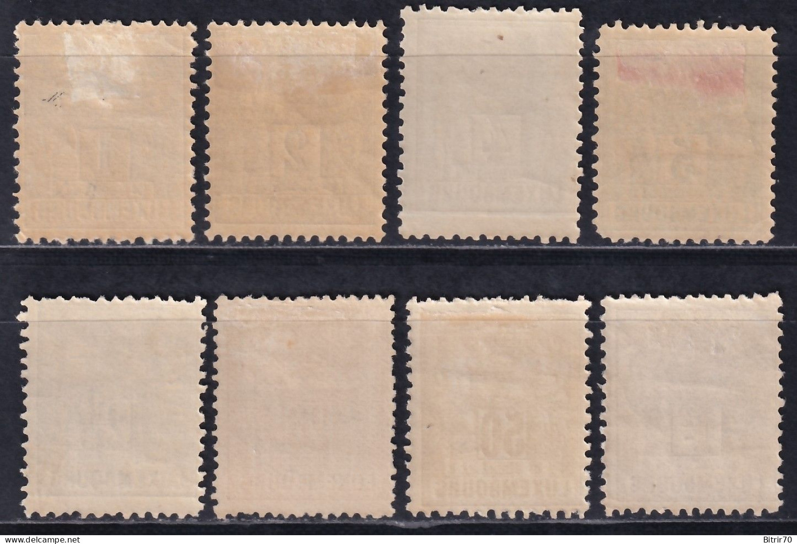 Luxemburgo, 1882-91 Y&T. 47, 48, 49, 50, 52, 53, 56, 57, MH. - 1882 Allegorie