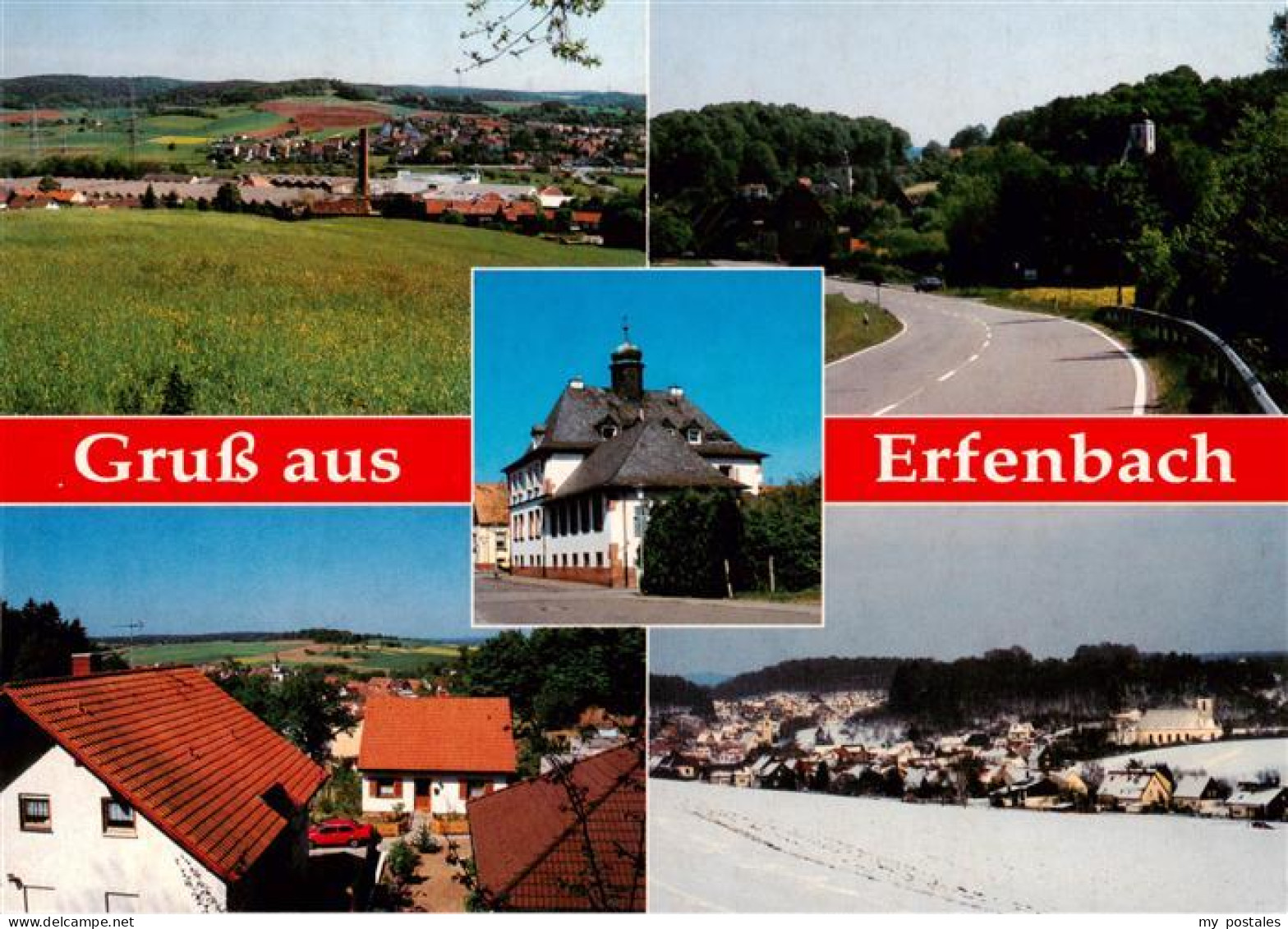 73895523 Erfenbach Panorama Strassen Und Ortspartie Gasthaus Erfenbach - Kaiserslautern