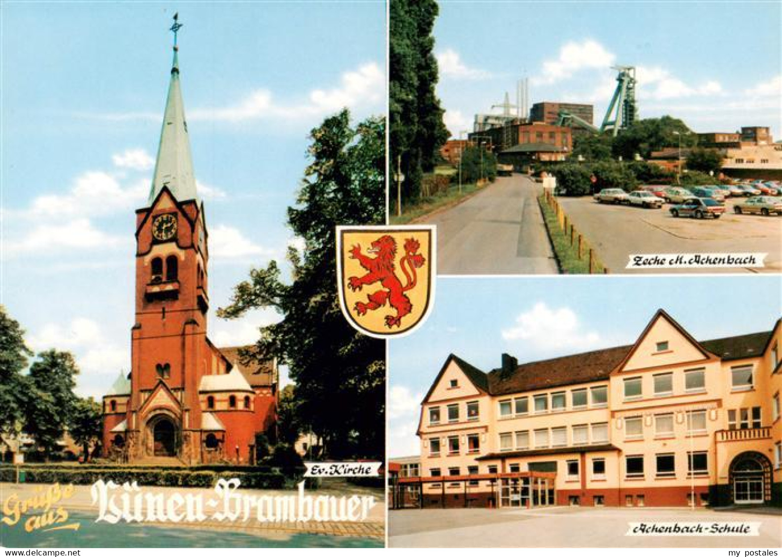 73895455 Brambauer Ev Kirche Achenbachschule Zeche M Achenbach  Brambauer - Lünen