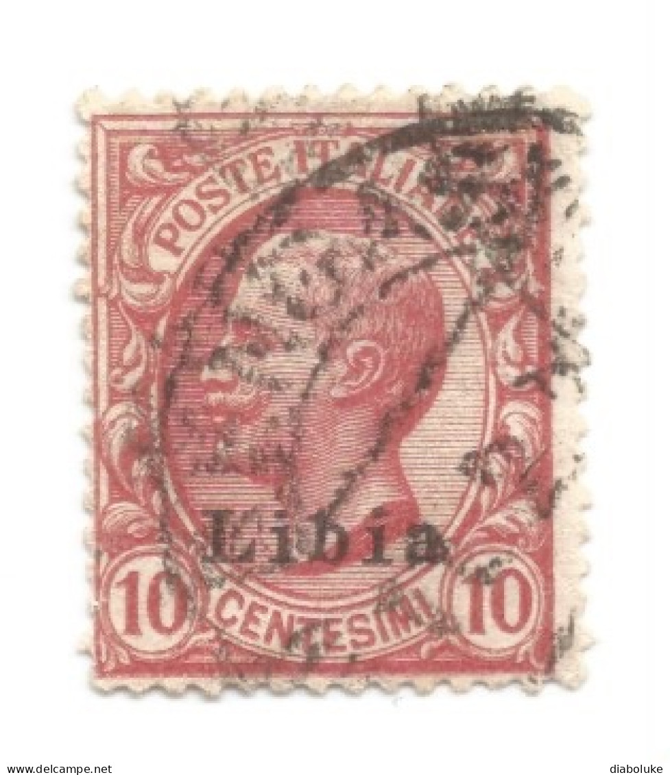 (COLONIE E POSSEDIMENTI) 1912-1915, LIBIA, SOPRASTAMPATI, 10c - 1 Francobollo (CAT. SASSONE N.4) - Libya