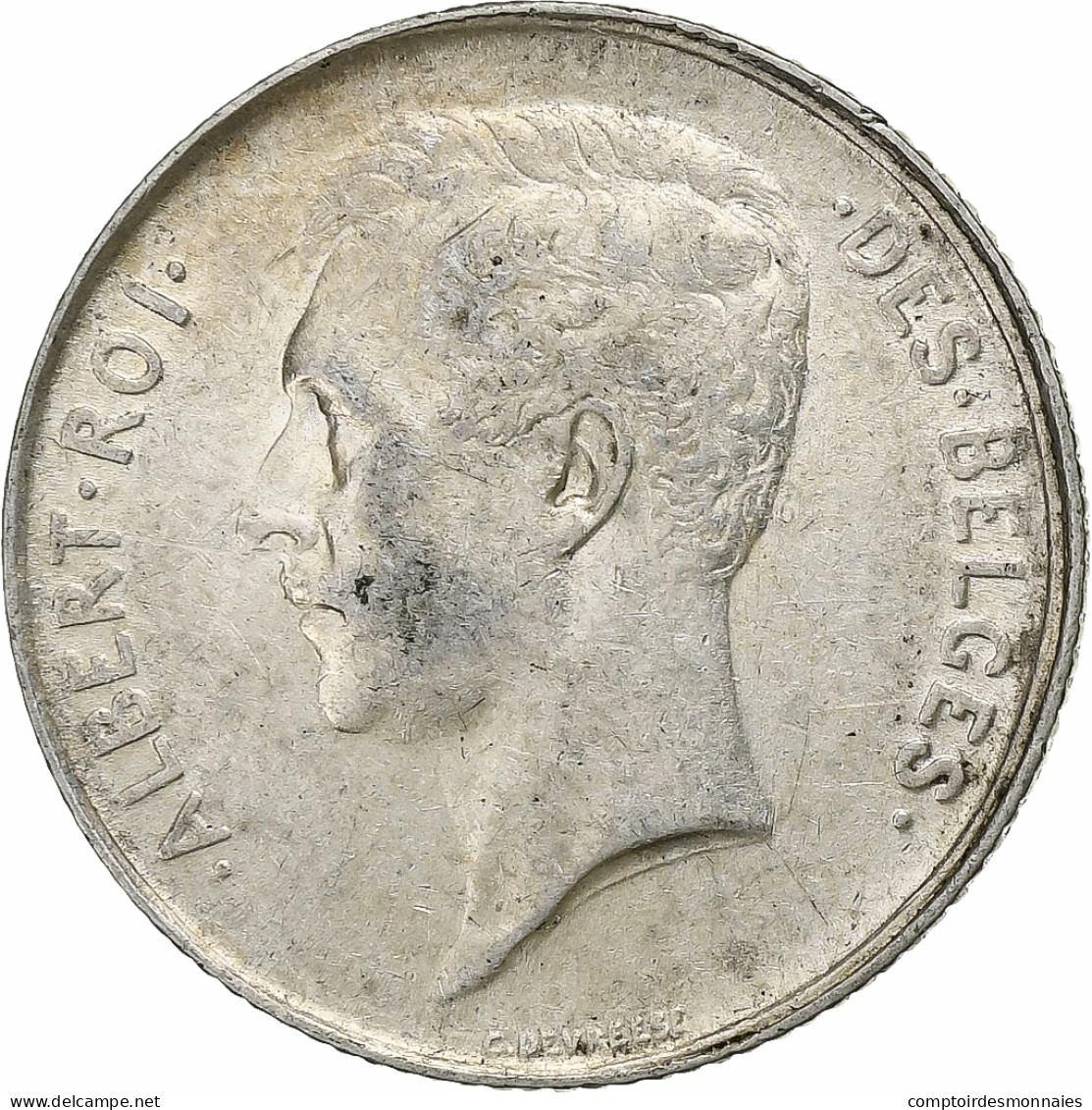 Belgique, Albert I, Franc, 1913, Bruxelles, Argent, TTB, KM:72 - 1 Frank