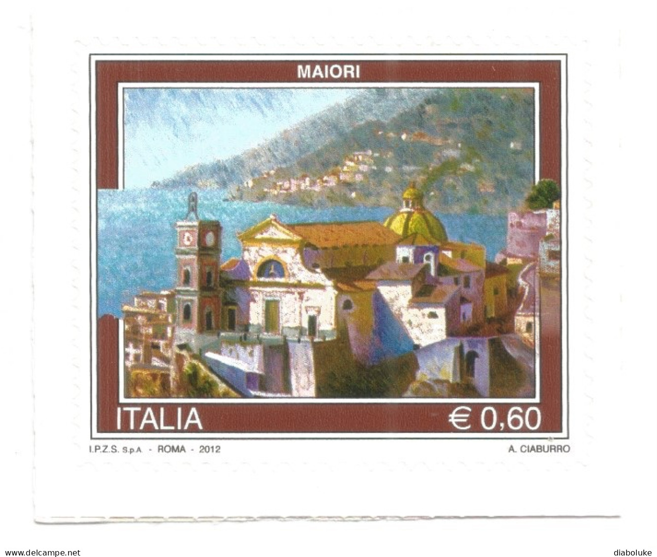 (REPUBBLICA ITALIANA) 2012, TURISTICA, MAIORI - Francobollo Nuovo MNH - 2011-20: Neufs