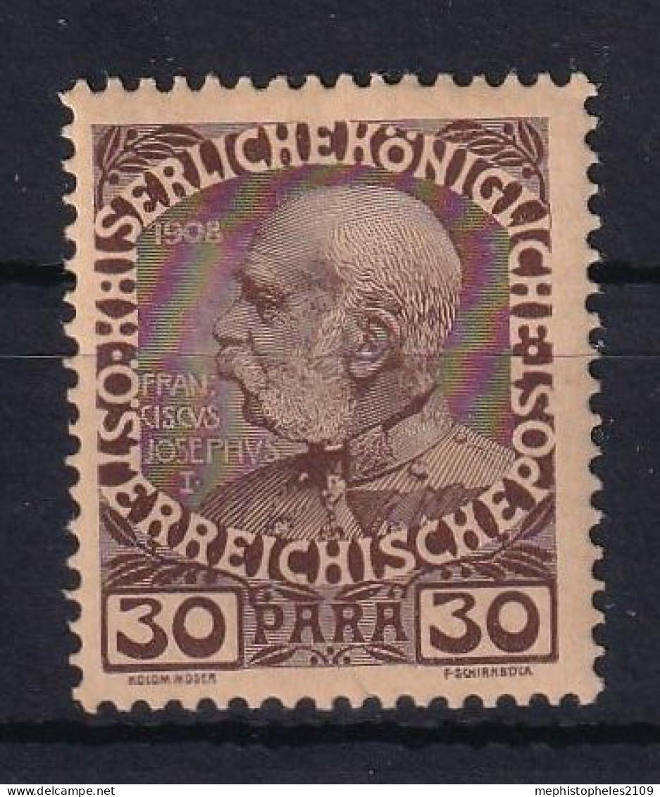 AUSTRIAN POST IN LEVANTE 1908 - MLH - ANK 55 - Levante-Marken